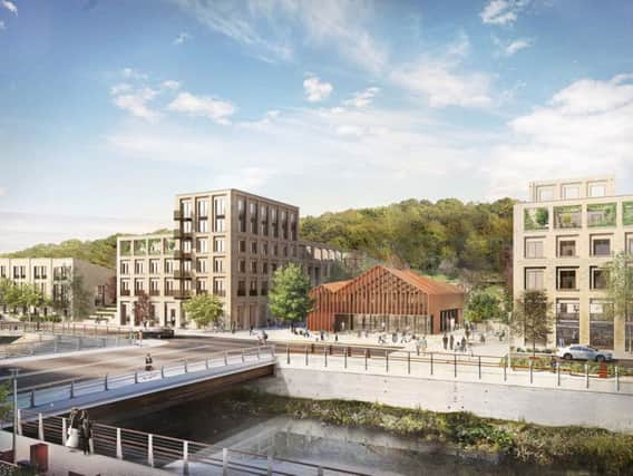 A CGI of the development at Kirkstall Forge in Leeds.