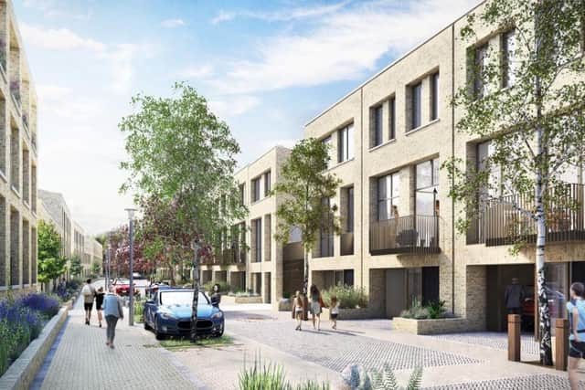 A CGI of the development at Kirkstall Forge in Leeds.