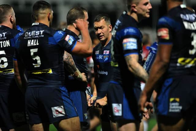 Leeds Rhinos captain Danny McGuire and his players show their frustration. PIC: Jonathan Gawthorpe
