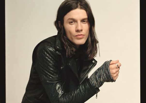 James Bay and the leather jacket from his new collection for Topman, which is released next week.