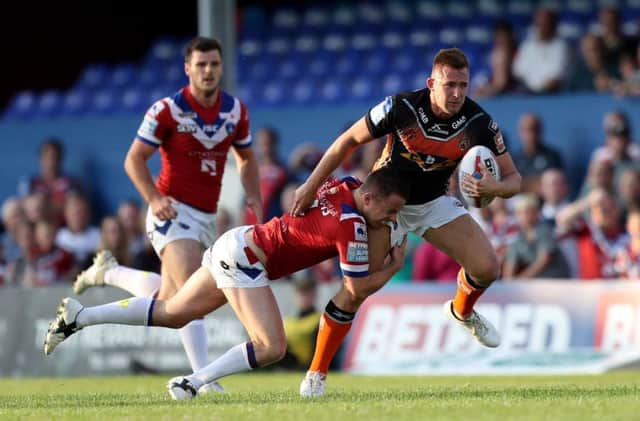 Super League's leading tryscorer, Greg Eden, has been named in the 19-man Tigers squad to face Wakefield after a lengthy lay-off. PIC: Simon Cooper/PA Wire