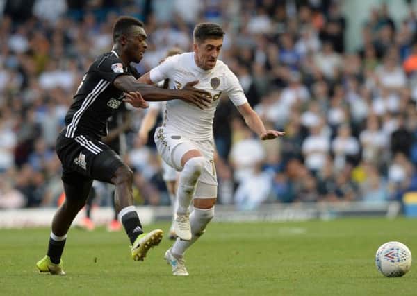 Pablo Hernandez on the charge forward for Leeds United