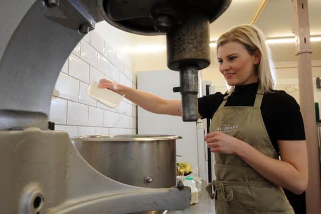 Co-founder Jane Batham in the kitchen at Farsley.