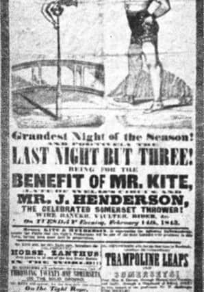 John Lennon used an 1843 playbill for Fanque's Circus Royal, which hed bought in an antique shop, to compose the lyrics for Beatles hit Being For the Benefit of Mr Kite!