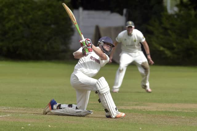 Woodlands opener Tim Walton who scored 35 but his side lost to New Farnley to dent any hopes of winning the league