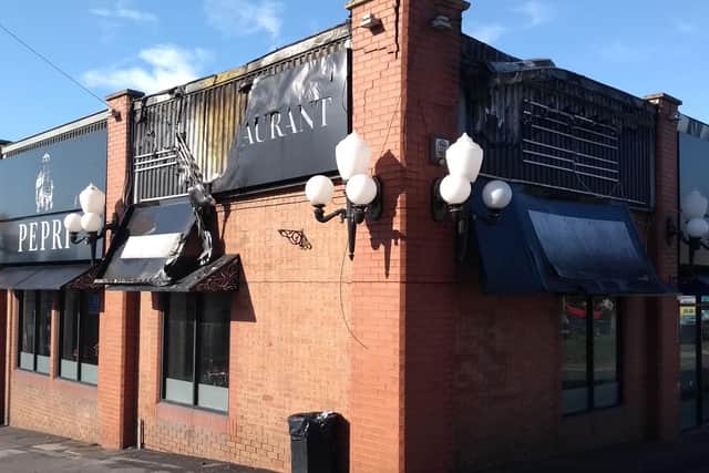 Flames engulfed the first floor of the Smyth Street restaurant.