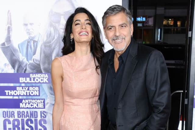 George and Amal Clooney. PIC: Richard Shotwell/Invision/AP