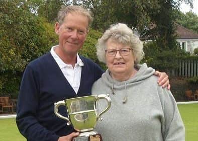 David Walker with the ABA Men's Merit trophy.