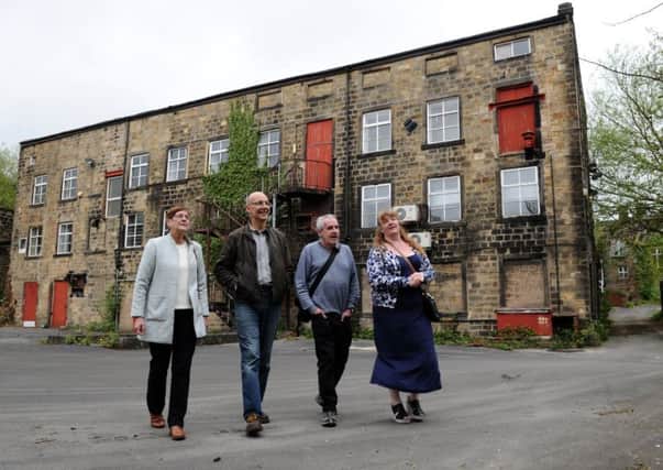Campaigners from Kirkstall Valley Development Trust, wanting to save Abbey Mill in Kirkstall for the community are closing in on a Â£40,000 crowdfunding target. They want to launch a community share offer for the building and turn it into a hub. From left, Fiona Butler, Chris Hill, Paul Holdsworth and Adele Rae.
12th April 2017.
Picture Jonathan Gawthorpe