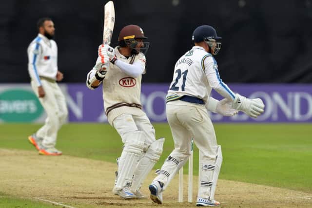 Kumar Sangakkara tormented Yorkshire for the third time this summer. (Picture: Bruce Rollinson)