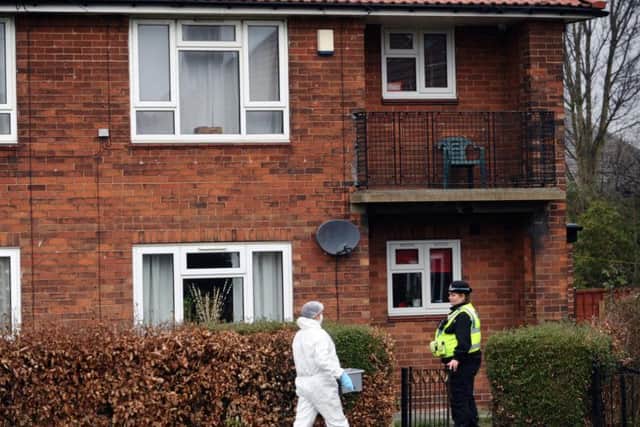 The scene of the murder in Lanshaw Crescent