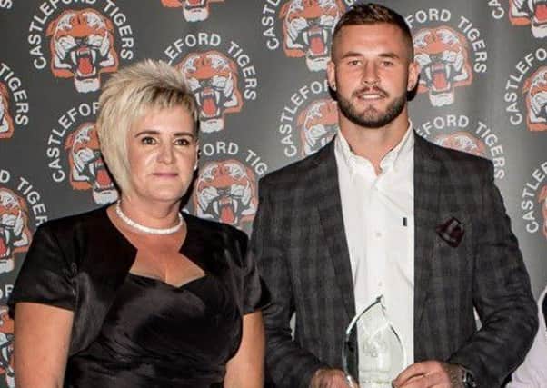 Castleford Tigers players' player of the year, Zak Hardaker, sponsored by 5 Star Commercial Cleaning Services.