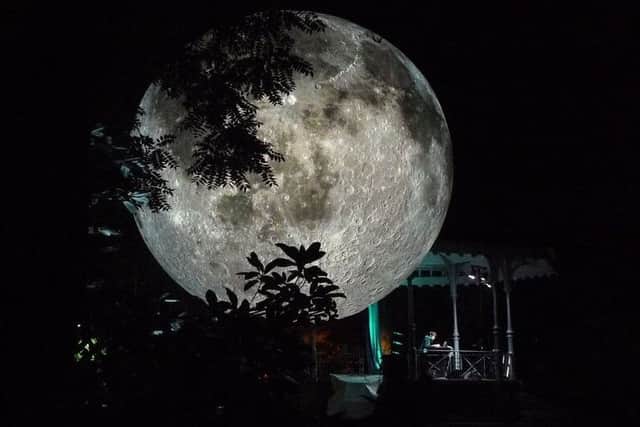 Museum of the Moon, Luke Jerram's incredible installation for Light Night Leeds 2017. Credit Luke Jerram