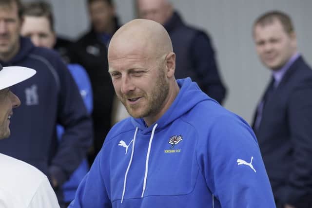Yorkshire coach breathes a sigh of relief after his side defeated Warwickshire. Picture by Allan McKenzie/SWpix.com