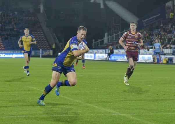 Danny McGuire second try against Huddersfield (Picture: Steve Riding)