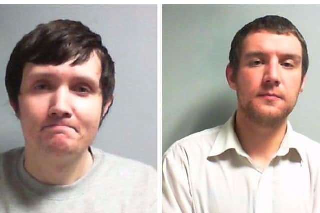 Ross Brennan and Aarron Gledhill, who have been jailed for conspiring to sell drugs on the dark web.