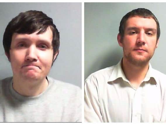 Ross Brennan and Aarron Gledhill, who have been jailed for conspiring to sell drugs on the dark web.