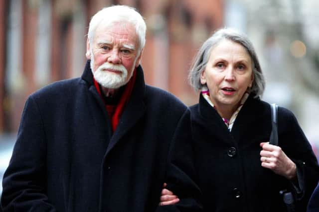 Tony Booth and his wife Steph. PIC: PA