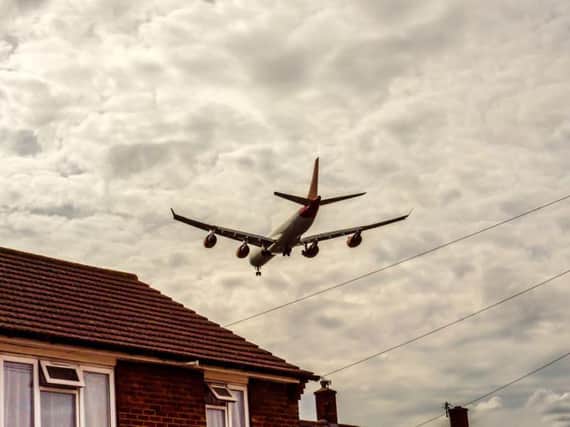 At what point does the noise of airplanes overhead become a nuisance?