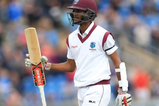 Kraigg Brathwaite endured another disappointment for Yorkshire being dismissed for four against Essex yesterday following innings of 18 and 17 on his debut (Picture: Nigel French/PA Wire).