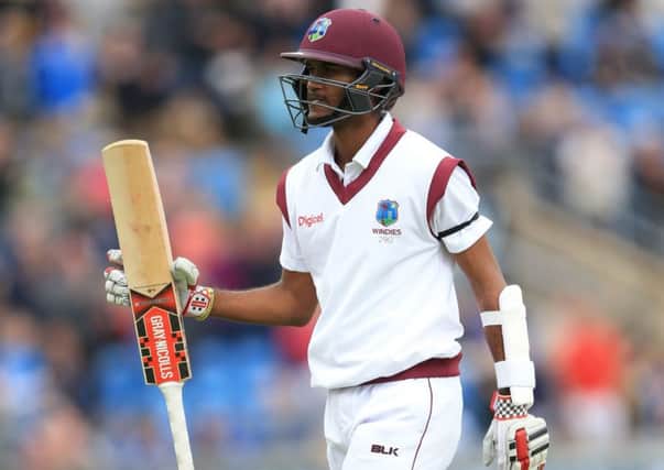 Kraigg Brathwaite endured another disappointment for Yorkshire being dismissed for four against Essex yesterday following innings of 18 and 17 on his debut (Picture: Nigel French/PA Wire).