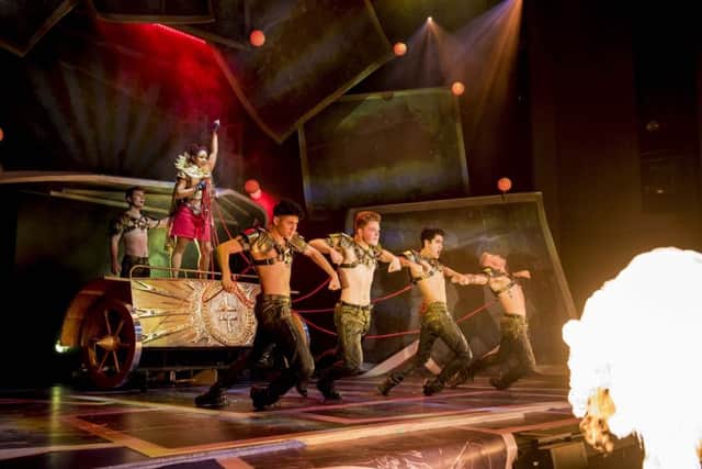 Undated handout photo issued by Amanda Malpass PR of Rachelle Diedericks as Debbie with Five To Five as The Band in the Take That musical The Band. PRESS ASSOCIATION Photo. Issue date: Monday September 25, 2017. See PA story SHOWBIZ Band. Photo credit should read: Matt Crockett/PA WireNOTE TO EDITORS: This handout photo may only be used in for editorial reporting purposes for the contemporaneous illustration of events, things or the people in the image or facts mentioned in the caption. Reuse of the picture may require further permission from the copyright holder.