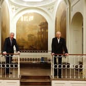 Coun Peter Box and Mark Finch at the Bretton Hall  mansion house.