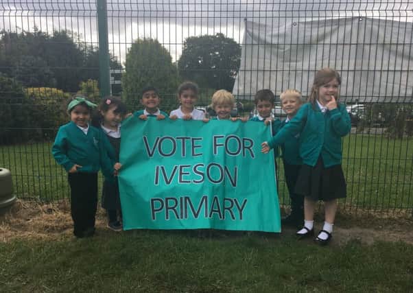 BACK US: Pupils at Iveson Primary School needs your vote to help fund an energy scheme.