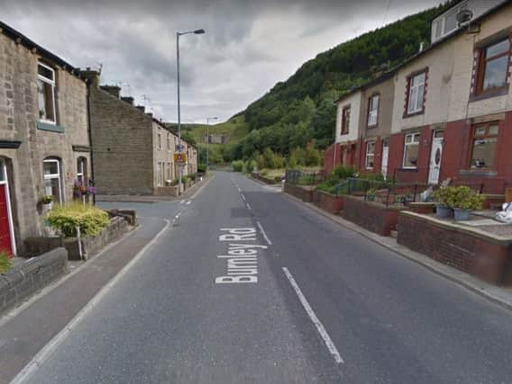 The crash happened on Burnley Road in Todmorden, close to the junction with Lennox Road. Picture: Google