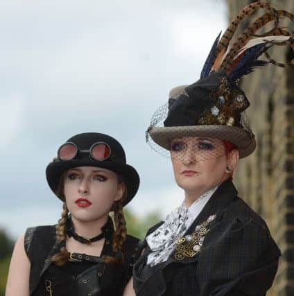 Emily and Elizabeth Armstrong at Leeds Steampunk Market.