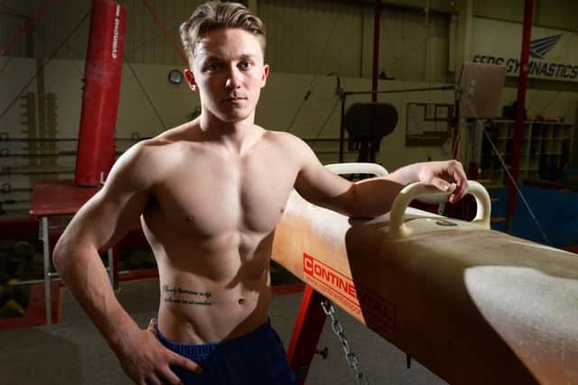 Setting the tone: Nile Wilson at Leeds Gymastics Club where he trains, ahead of the world championships in Montreal which start next week. (Picture: James Hardisty)