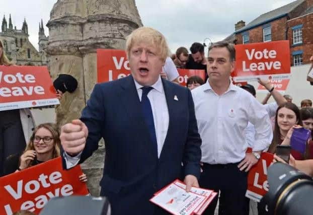 Brexit campaigners led by Boris Johnson