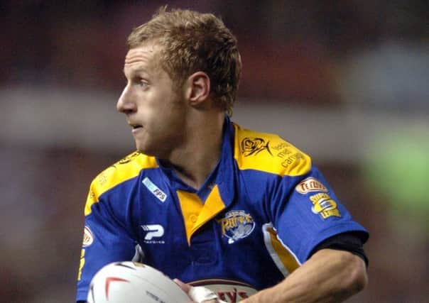 Rob Burrow in his first Grand Final for Leeds Rhinos against Bradford Bulls in 2004 (Picture: Steve Riding)