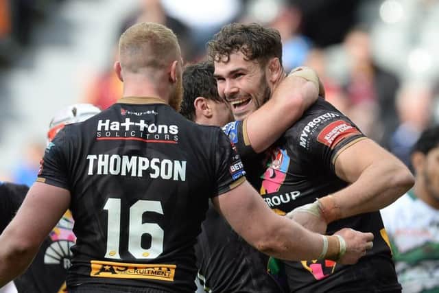 St Helens's Dewsbury Celtic product, Alex Walmsley (right). PIC: Anna Gowthorpe/PA Wire