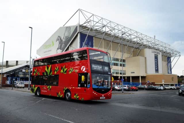 The bus goes by Elland Road.