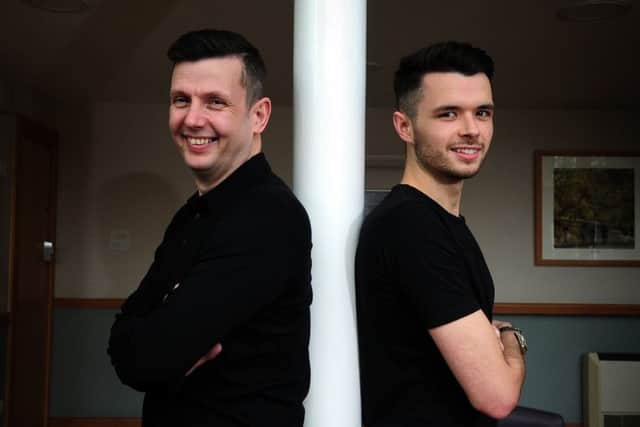 Peter Lines and son Oliver Lines.