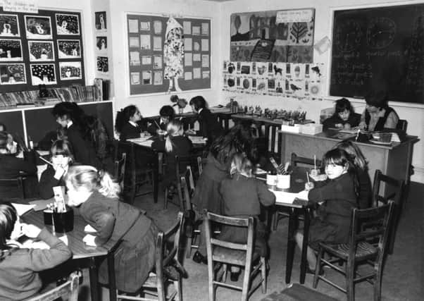 School children in class.18th October 1989