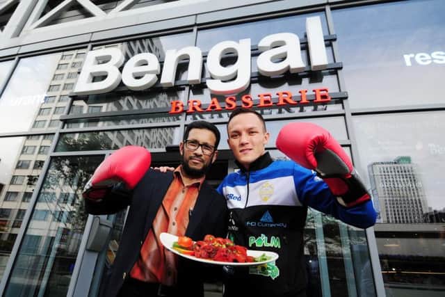 Josh Warrington is our Leeds boxing hero so we have named a curry after hm, says Bengal Brasserie managing director Malik Miah. Photo: Simon Hulme