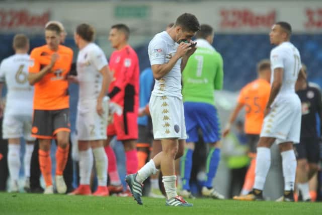 Pablo Hernandez shows his frustration after missing a late penalty against Reading.