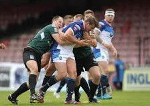 New Hunslet recruit Ryan Mallinder in action for York City Knights.