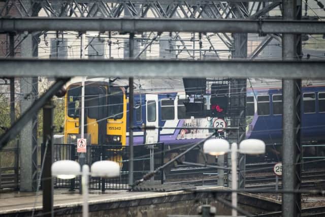 A British Rail Class 155 diesel multiple unit (DMU) at Leeds station. Picture: Danny Lawson/PA Wire