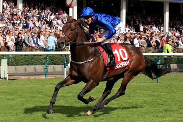 Harry Angel ridden by Adam Kirby wins the 32Red Sprint Cup Stakes during 32Red Sprint Cup Day at Haydock Park. PIC: Clint Hughes/PA Wire