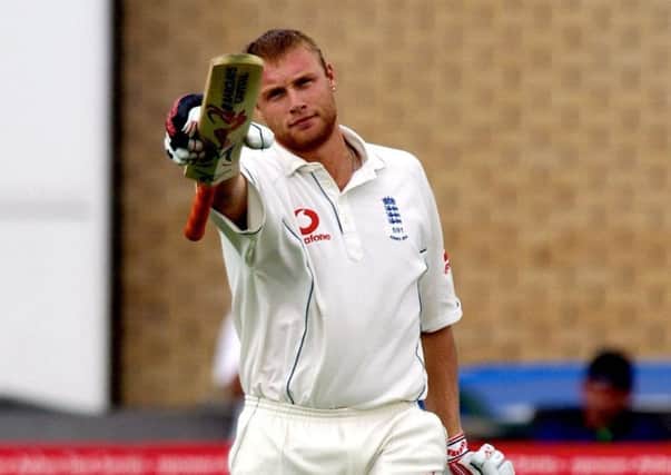 Speaking out: Andrew Flintoff, pictured playing during the 2005 Ashes series, has spoken about his own struggles with depression. Picture: PA.