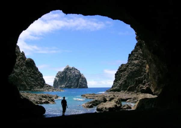 Black Rocks cave in St Helena. PIC: PA