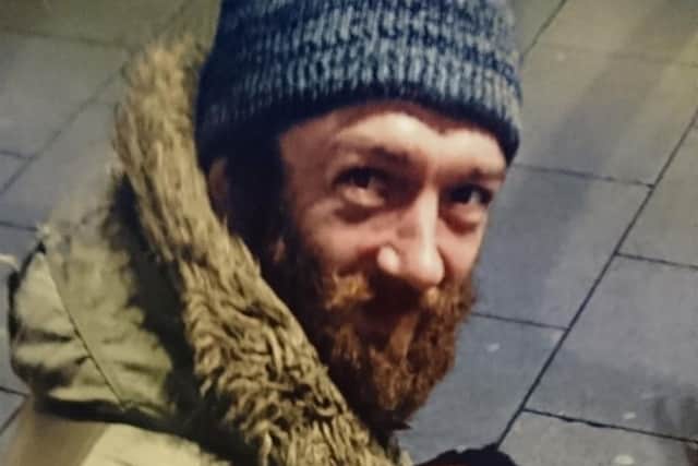 A photograph of 'Alan', left at the vigil in Leeds city centre.