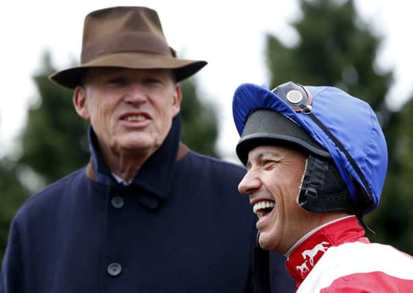 Trainer John Gosden and Frankie Dettori will be looking for a double at Newbury. PIC: Julian Herbert/PA Wire