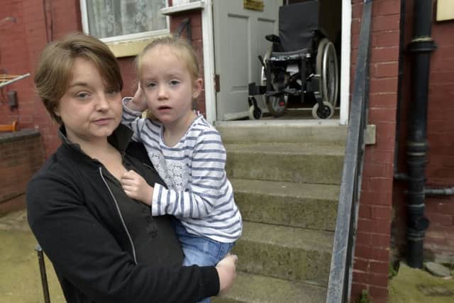 Hayley Watkinson  with daughter Ruebecca McClarnon-Trainor, aged four.