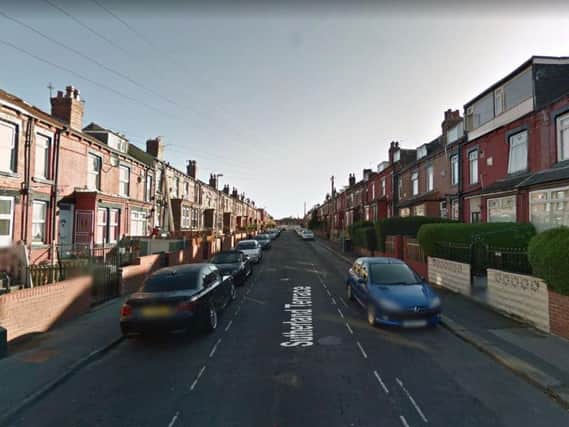 Firefighters were called to Sutherland Terrace in Harehills. Picture: Google