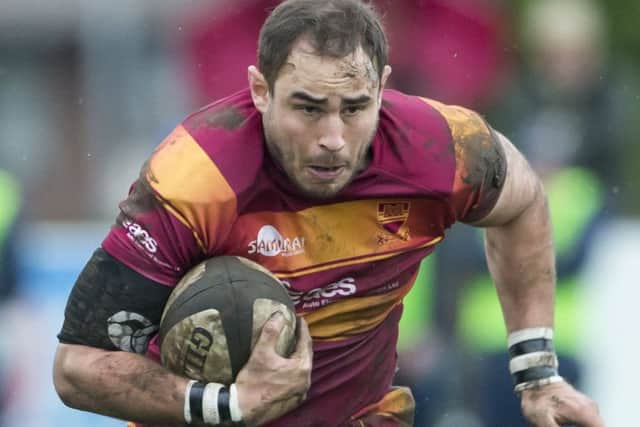Sandal try scorer, Greg Wood. PIC: Allan McKenzie/YWNG