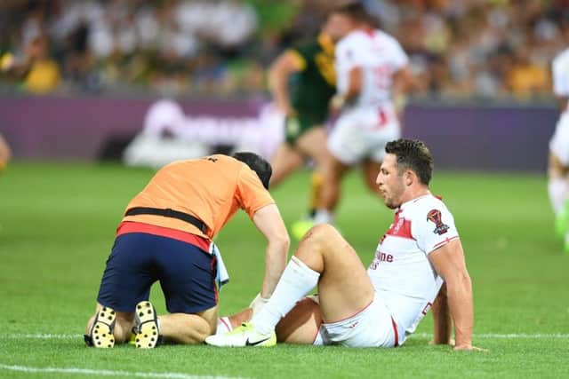 England forward, Sam Burgess. PIC: NRL Photos/PA Wire